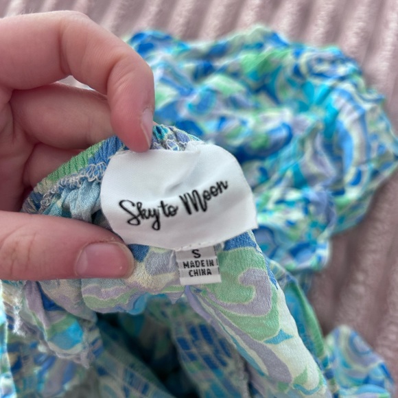 Bright Patterned Mini Dress/Romper - Picture 4 of 5